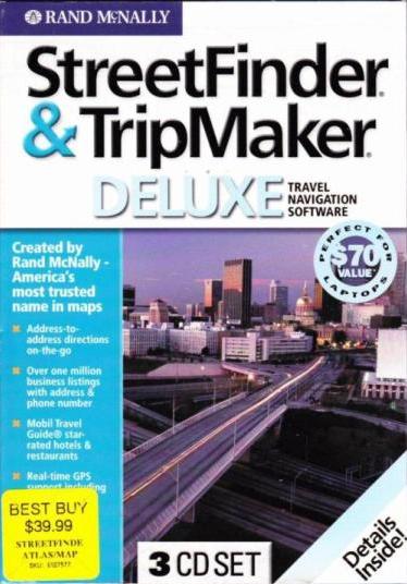 Rand McNally StreetFinder & TripMaker 2003 Deluxe w/ Pocket Atlas