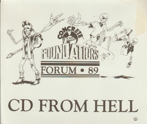 Foundations Forum '89 CD Sampler: CD From Hell 2-Disc Set Promo w/ Artwork