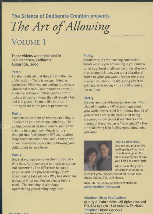 The Art Of Allowing Volume 1 NeverDieMedia