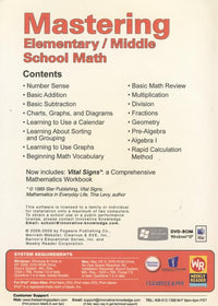 Mastering Elementary / Middle School Math Grades 1-8 2009