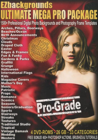 EZ Backgrounds: Ultimate Mega Pro Package 4-Disc Set