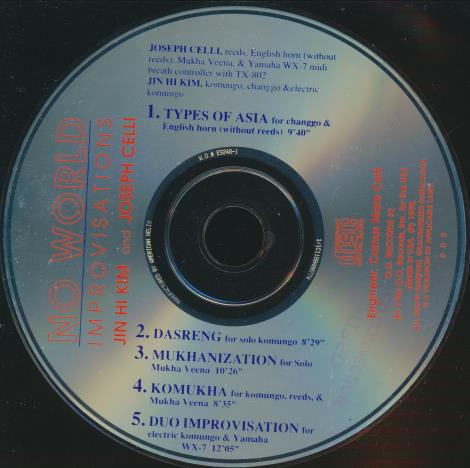 Jin Hi Kim & Joseph Celli: No World Improvisations w/ No Artwork