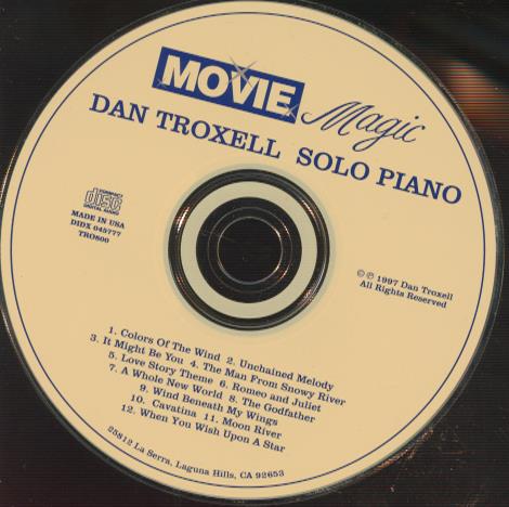 Dan Troxell: Movie Magic w/ Back Artwork