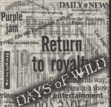 Prince & The NPG: Days Of Wild: Live In Montreal 3-Track Promo