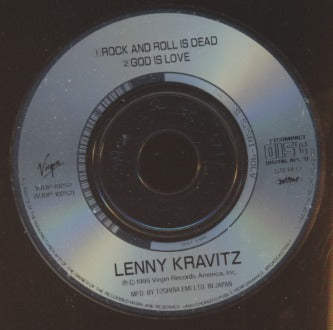Lenny Kravitz: Rock And Roll Is Dead / God Is Love Japan 2-Track Mini CD Promo w/ No Artwork