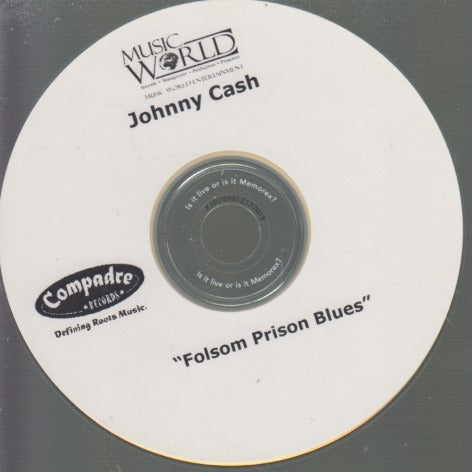 Johnny Cash: Folsom Prison Blues 1-Track Promo w/ No Artwork