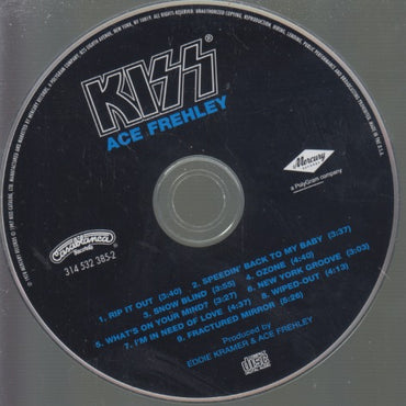 KISS: Ace Frehley w/ No Artwork