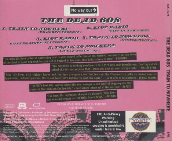 The Dead 60s: Train To Nowhere 5-Track Promo – NeverDieMedia