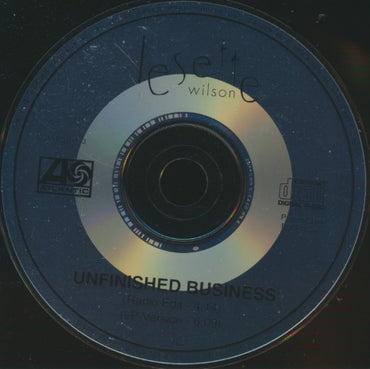 Lesette Wilson: Unfinished Business 2-Track Promo w/ Back Artwork