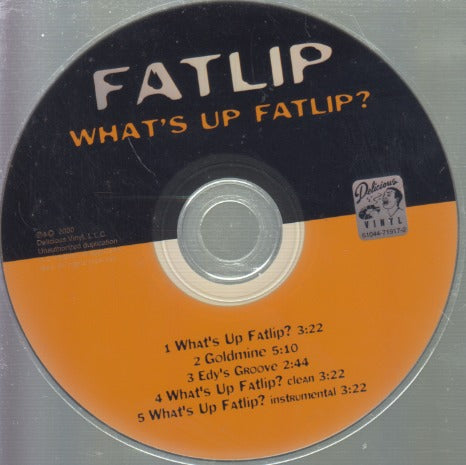 Fatlip: What's Up Fatlip? 5-Track Maxi-Single w/ Back Artwork