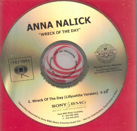 Anna Nalick: Wreck Of The Day: Lillywhite Version 1-Track Promo