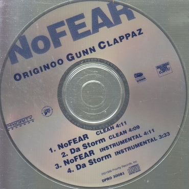 Originoo Gunn Clappaz: No Fear 4-Track Promo w/ Back Artwork