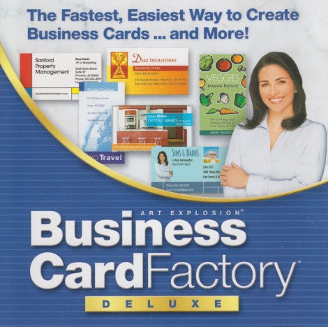 Art Explosion: Business Card Factory 2006 Deluxe 2-Disc Set w/ Manual