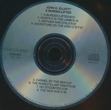 John G. Elliott: A Burden Lifted w/ Back Artwork