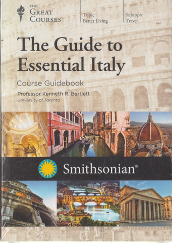 The Great Courses: The Guide To Essential Italy 6-Disc Set w/ Course GuideBook