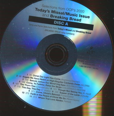 Selections From OCP's 2020 Today's Missal/Music Issue And Breaking Bread Vol. A w/ No Artwork