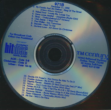 HitDisc 971B Promo w/ No Artwork