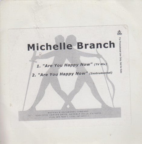 Michelle Branch: Are You Happy Now 2-Track Advance Promo