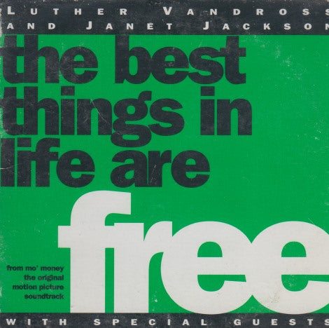 Luther Vandross & Janet Jackson: The Best Things In Life Are Free 2-Track Promo
