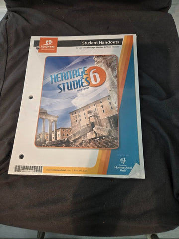 BJU Press Heritage Studies 6: Student Text Activity Manual Handouts Lot MB 3rd