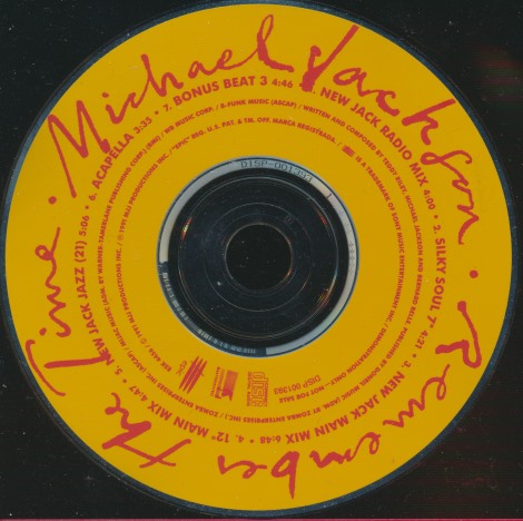Michael Jackson: Remember The Time 7-Track Promo w/ Back Artwork