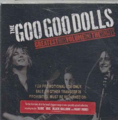 The Goo Goo Dolls: Greatest Hits: The Singles Volume One Promo Stamped w/ Hype Sticker & Cracked Case
