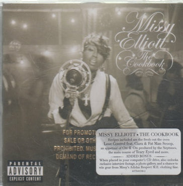 Missy Elliott: The Cookbook Promo Stamped w/ Hype Sticker & Cracked Case