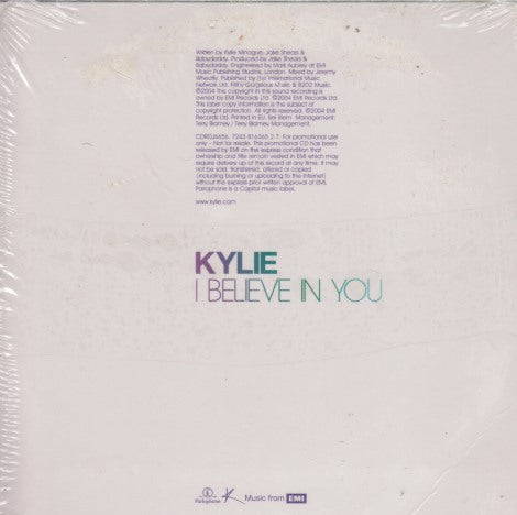 Kylie Minogue: I Believe In You 1-Track Promo