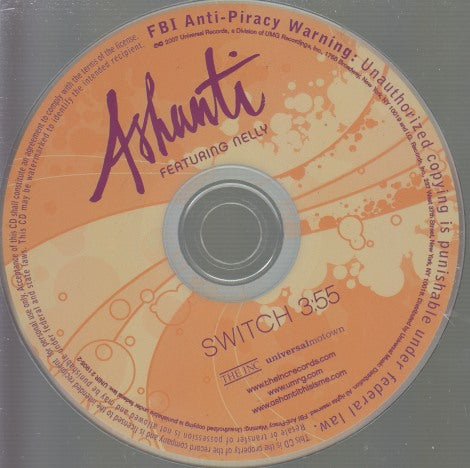 Ashanti: Switch 1-Track Promo w/ No Artwork
