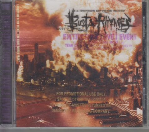 Busta Rhymes: Extinction Level Event: The Final World Front Promo Stamped w/ Hype Sticker