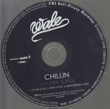 Wale: Chillin 3-Track Promo w/ No Artwork