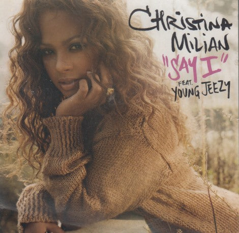 Christina Milian Feat. Young Jeezy: Say I 4-Track Promo w/ Front Artwork