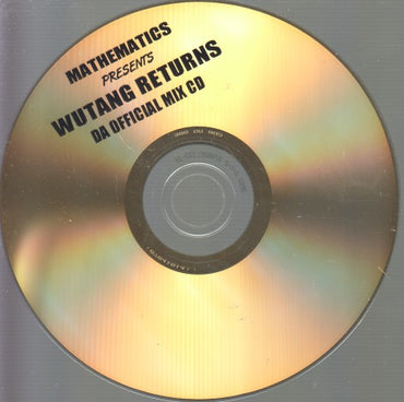 Mathematics Presents Wu-Tang Returns: Da Official Mix 29-Track Promo w/ Front Artwork