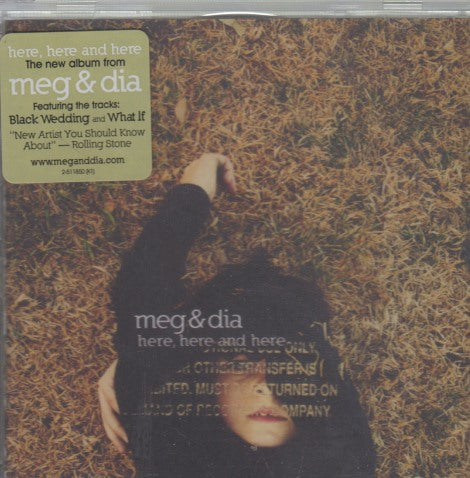 Meg & Dia: Here, Here And Here Promo Stamped w/ Hype Sticker