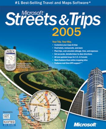 Microsoft Streets & Trips 2005 w/ Manual
