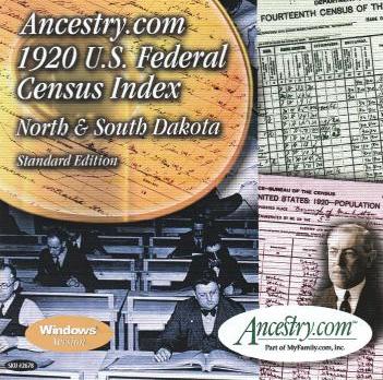 Ancestry.com: 1920 U.S. Federal Census Index: North & South Dakota Standard