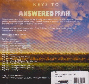 Keys To Answered Prayer – NeverDieMedia