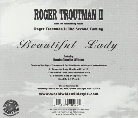 Roger Troutman II: Beautiful Lady CD PRO-1002-2 – NeverDieMedia