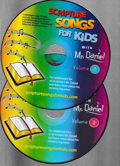 Scripture Songs For Kids With Mr. Daniel Vol. 1 & 2 w/ No Artwork