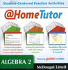 McDougal Littell Algebra: @Home Tutor 2