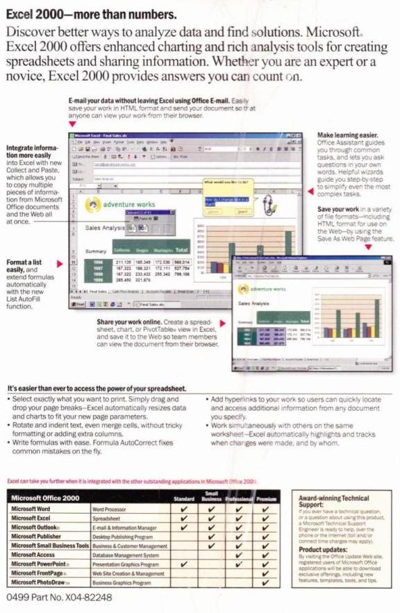 Microsoft Excel 2000 Upgrade – NeverDieMedia