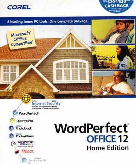 WordPerfect Office 12 Home 2-Disc Set w/ Manual