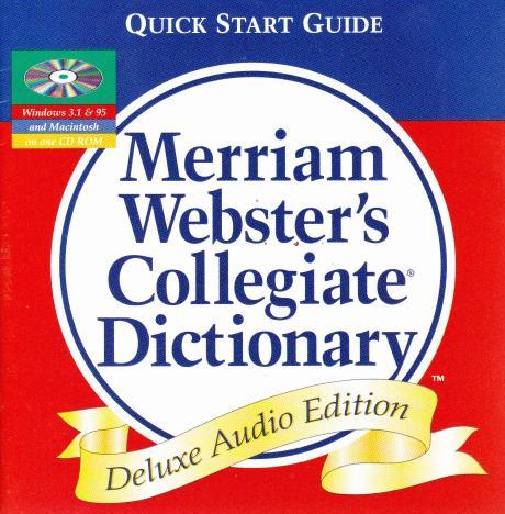 Merriam-Webster's Collegiate Dictionary & Thesaurus Deluxe Audio