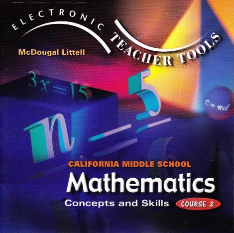 McDougal Littell Middle School Math: Electronic Teacher Tools 2