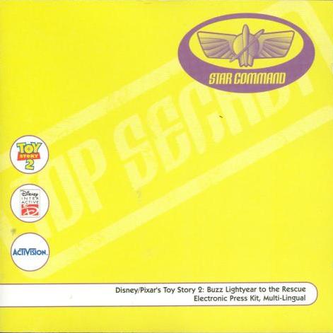 Disney/Pixar Toy Story 2: Buzz Lightyear To The Rescue Electronic Press Kit Multi-Lingual w/ Artwork