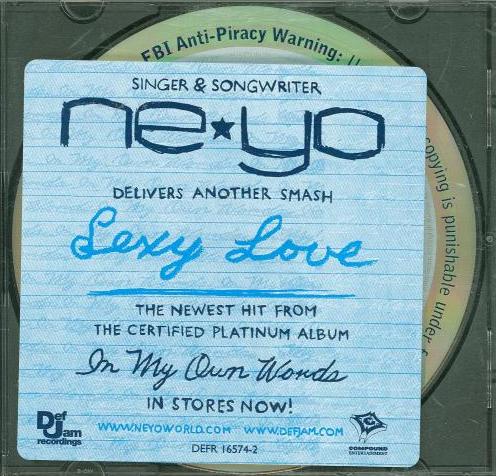 Ne-Yo: Sexy Love 2-Track Promo w/ Hype Sticker & Cracked Case