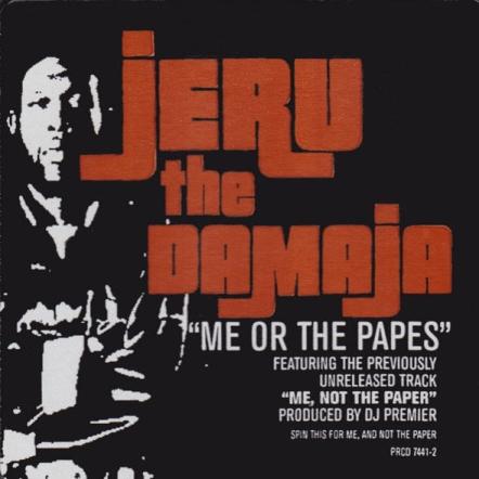 Jeru The Damaja: Me Or The Papes 2-Track Promo w/ Hype Sticker & Cracked Case