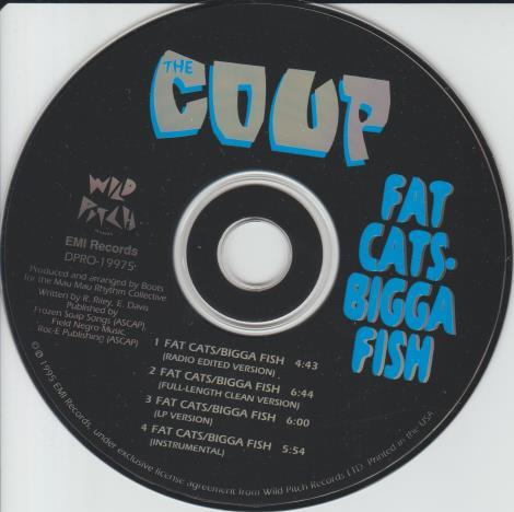 The Coup: Fat Cats, Bigga Fish Promo w/ No Artwork