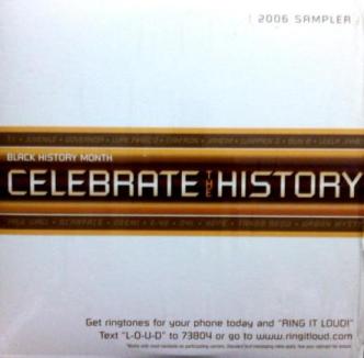 Black History Month: Celebrate The History Sampler 2006 Promo w/ Artwork