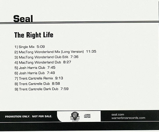 Seal: The Right Life Promo